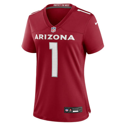 Number 1 Bride Arizona Cardinals Women's Game Jersey - Cardinal | NFL Jerseys