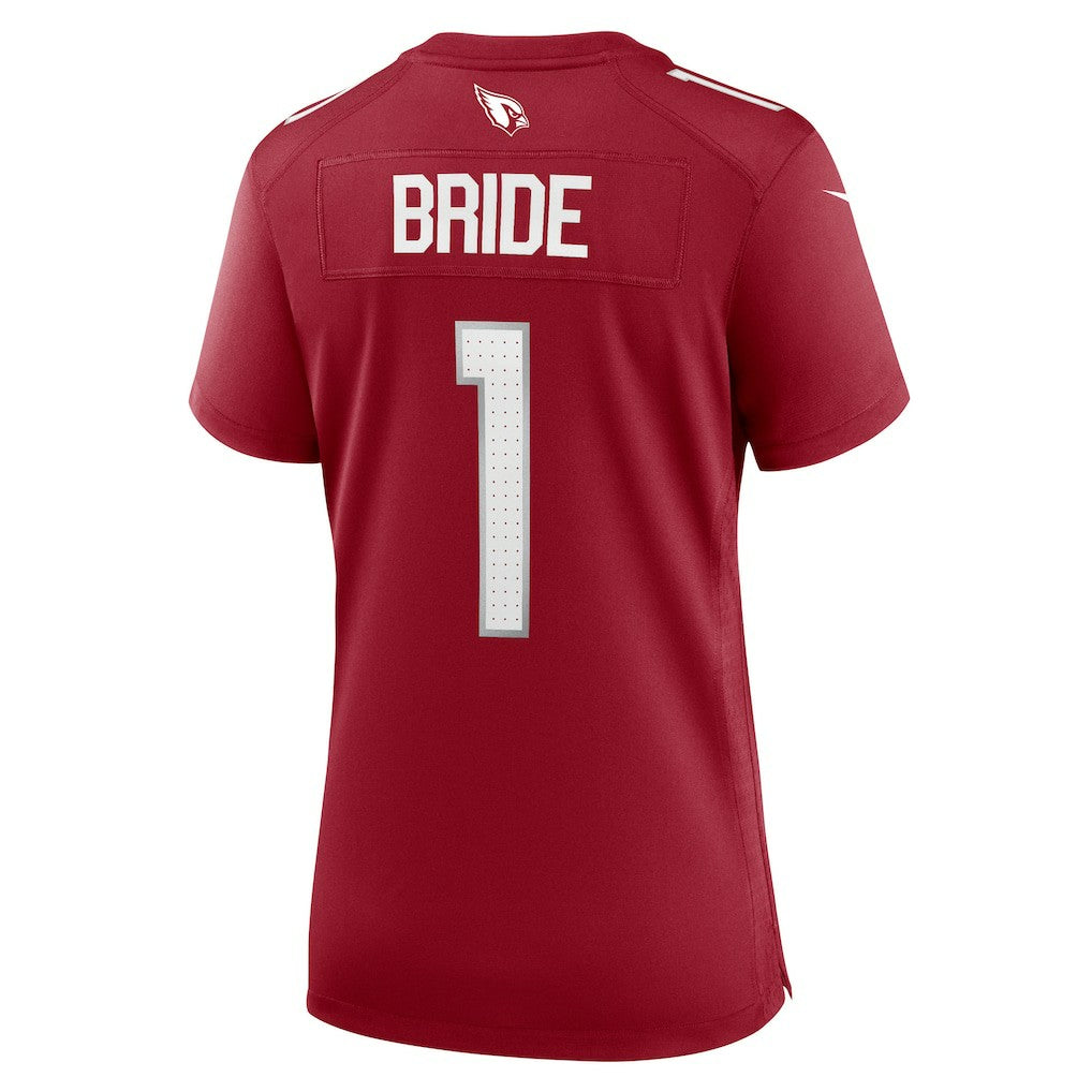 Number 1 Bride Arizona Cardinals Women's Game Jersey - Cardinal | NFL Jerseys