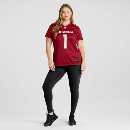 Number 1 Bride Arizona Cardinals Women's Game Jersey - Cardinal | NFL Jerseys