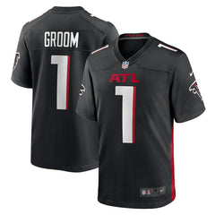 Number 1 Groom Atlanta Falcons Game Jersey Black - Nike