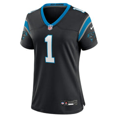 Number 1 Bride Carolina Panthers Women's Game Jersey Black - Nike