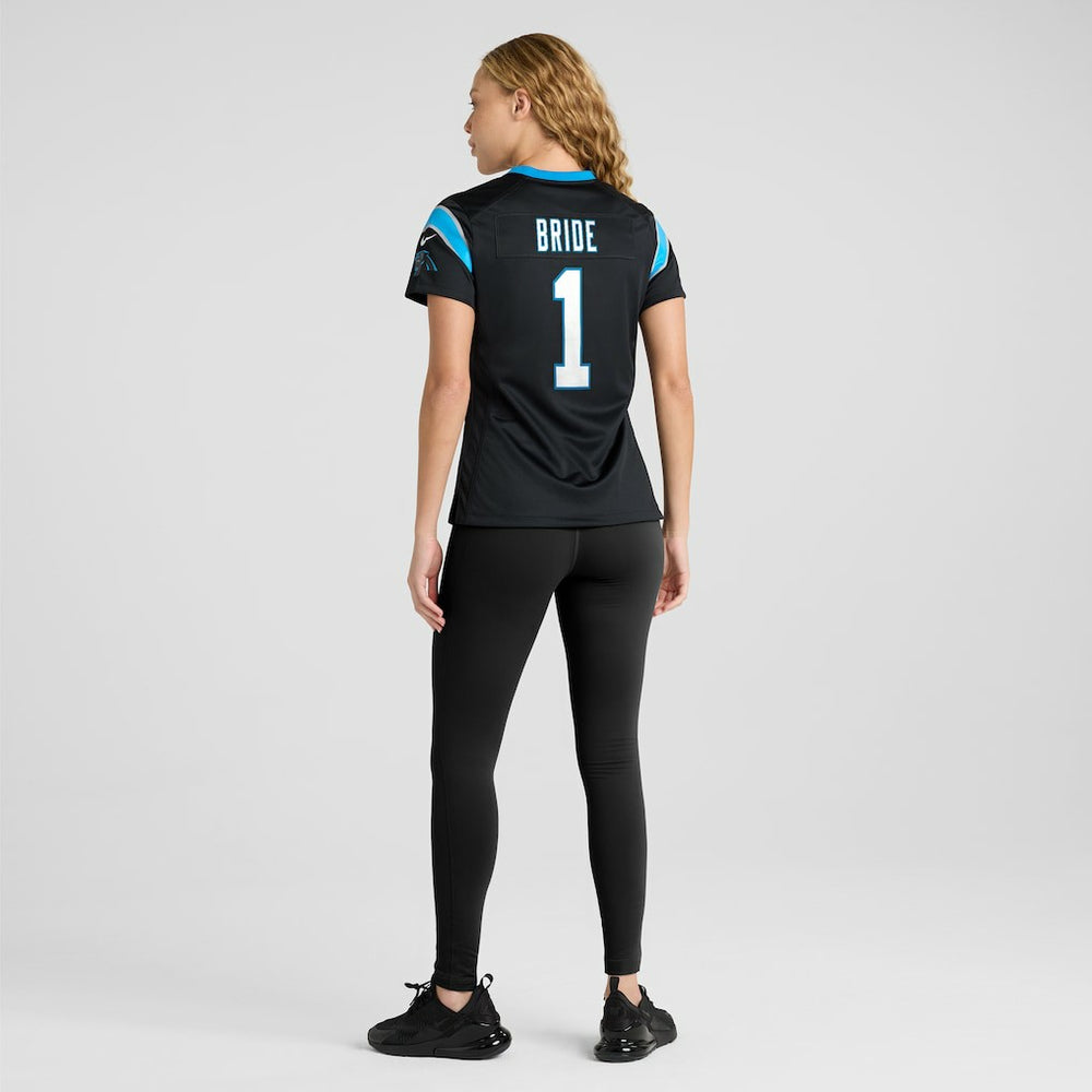 Number 1 Bride Carolina Panthers Women's Game Jersey Black - Nike