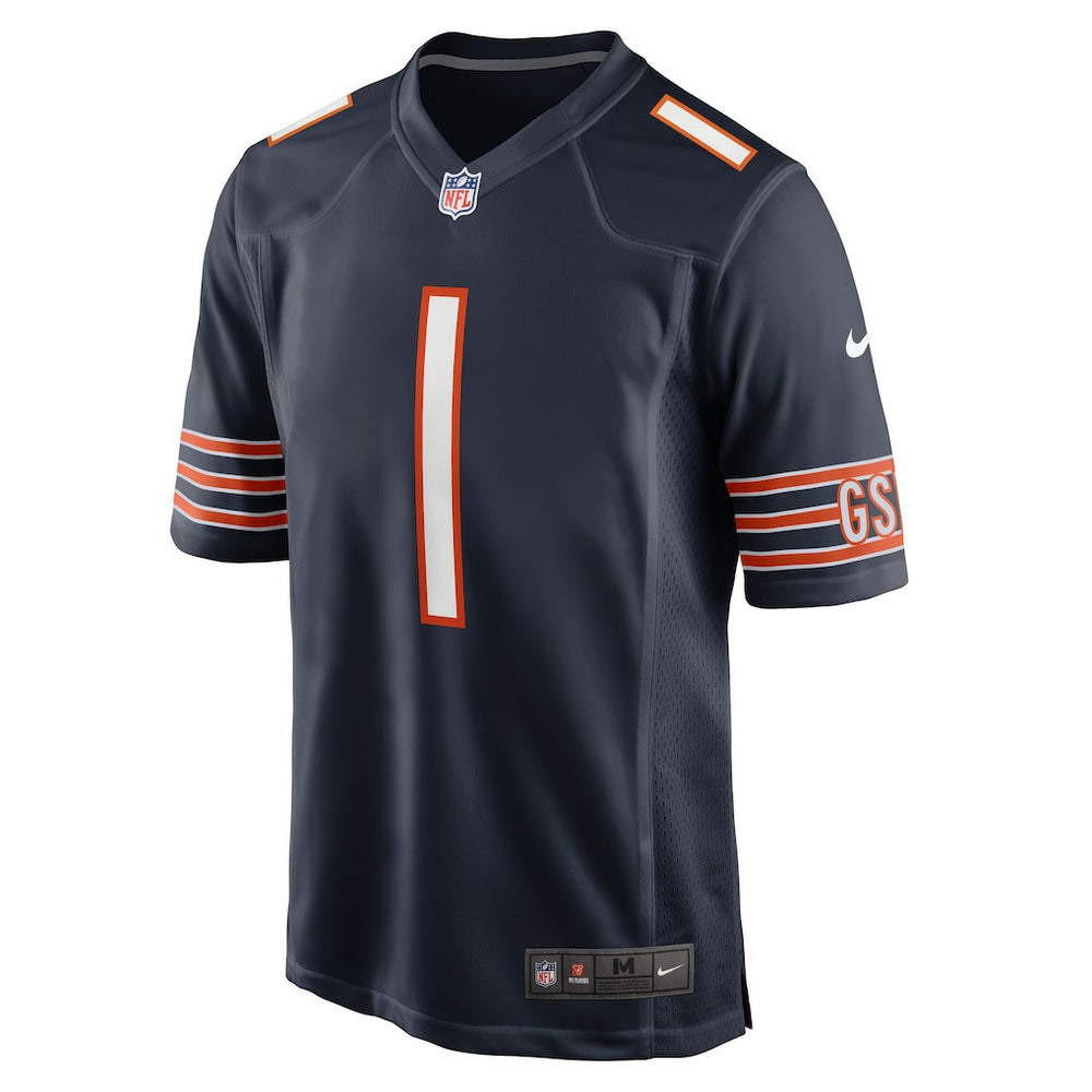 Number 1 Groom Chicago Bears Game Jersey Navy - Nike