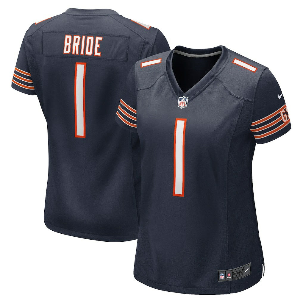 Number 1 Bride Chicago Bears Women's Game Jersey Navy - Nike