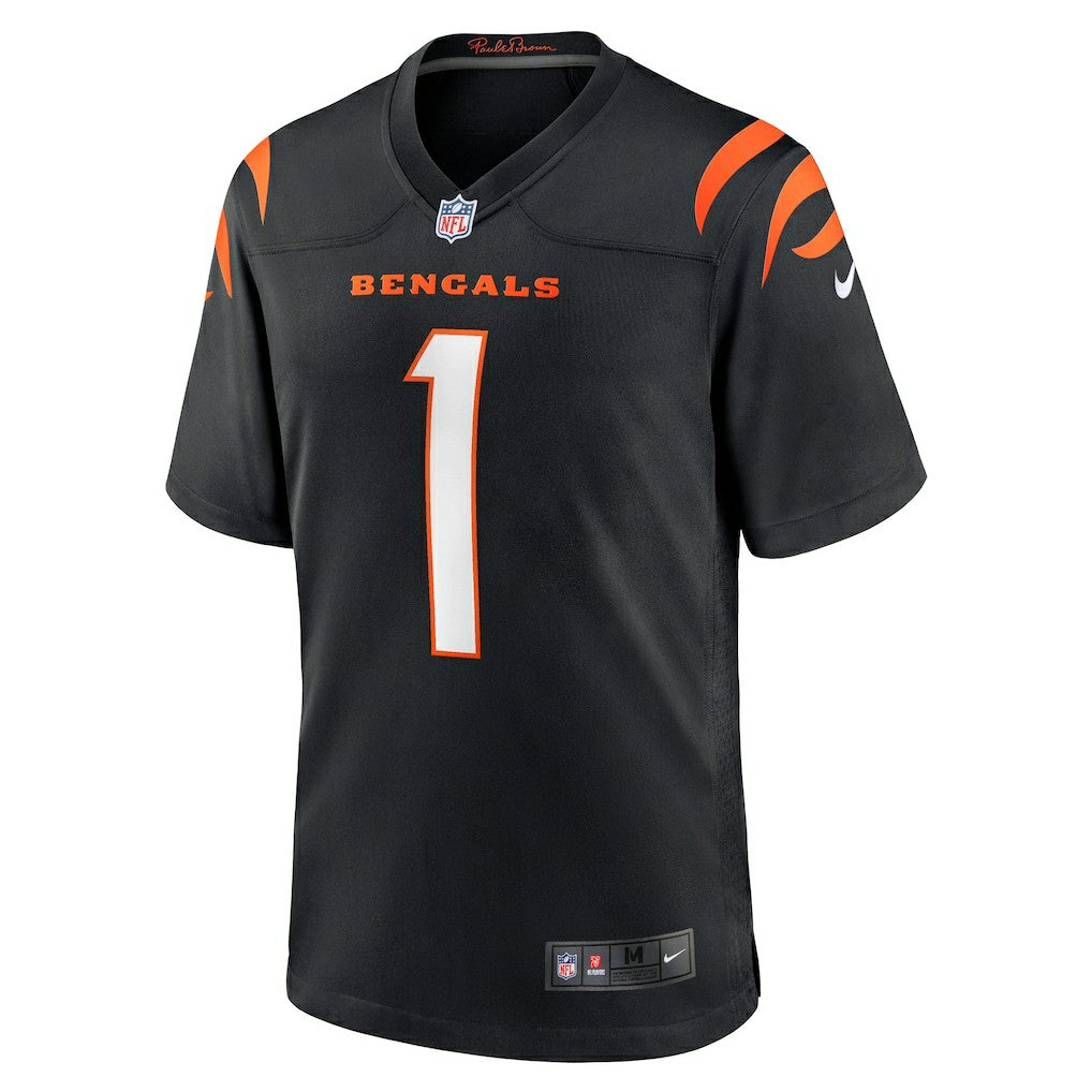 Number 1 Groom Cincinnati Bengals Game Jersey Black - Nike