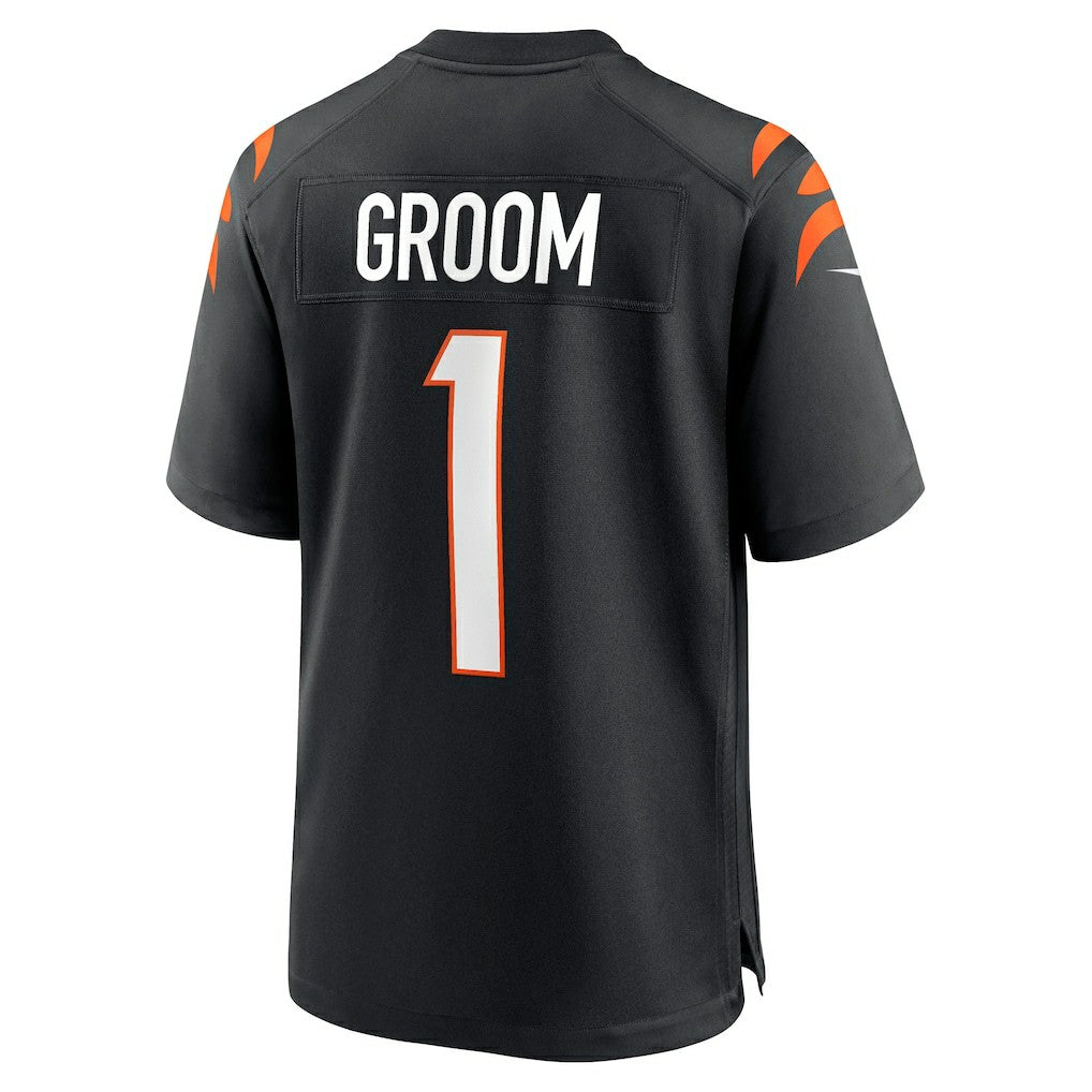 Number 1 Groom Cincinnati Bengals Game Jersey Black - Nike