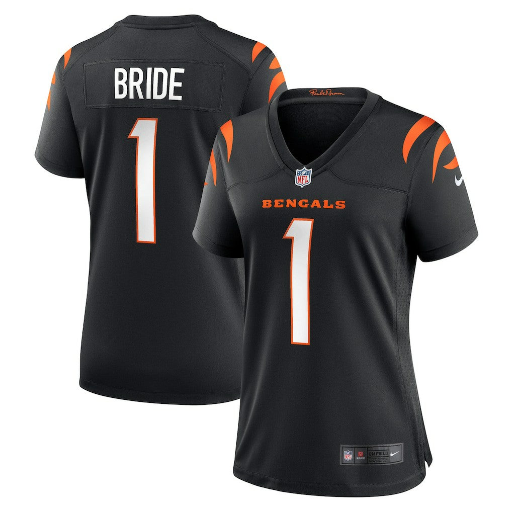 Number 1 Bride Cincinnati Bengals Women's Game Jersey Black - Nike