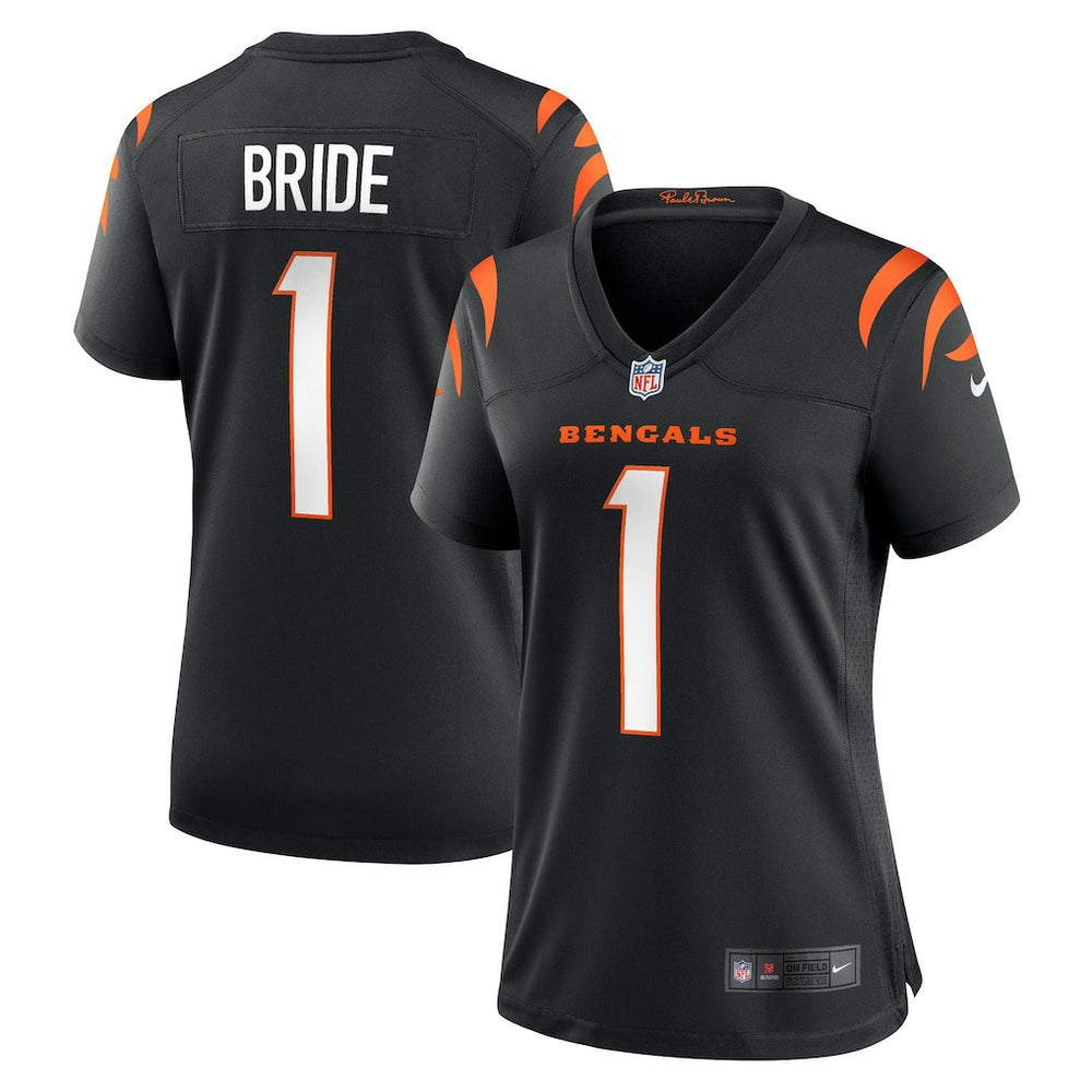 Number 1 Bride Cincinnati Bengals Women's Game Jersey Black - Nike
