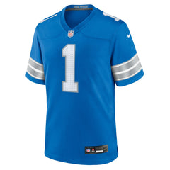 Number 1 Groom Detroit Lions Game Jersey Blue - Nike