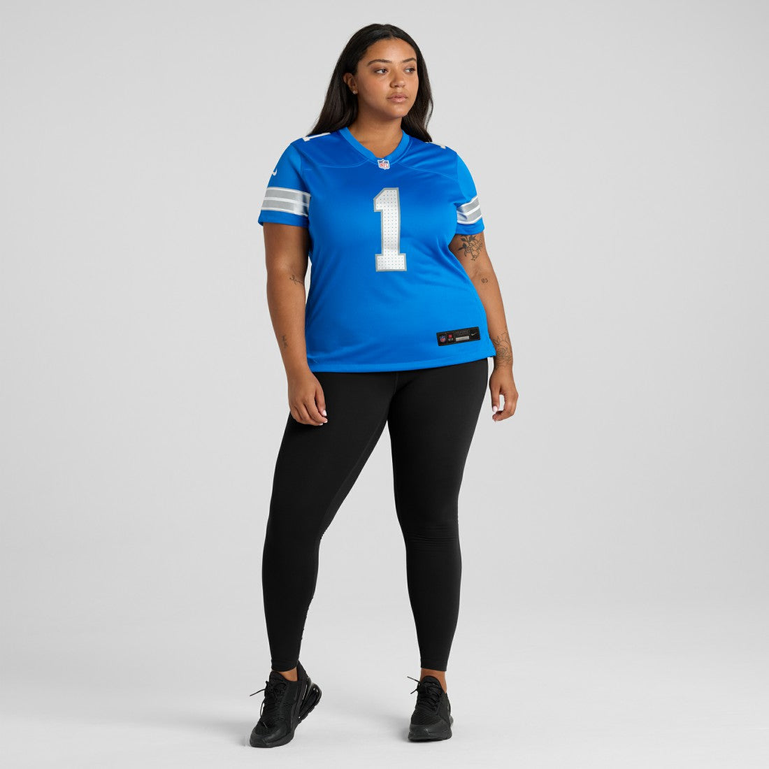 Number 1 Bride Detroit Lions Women's Game Jersey - Blue | NFL Jerseys