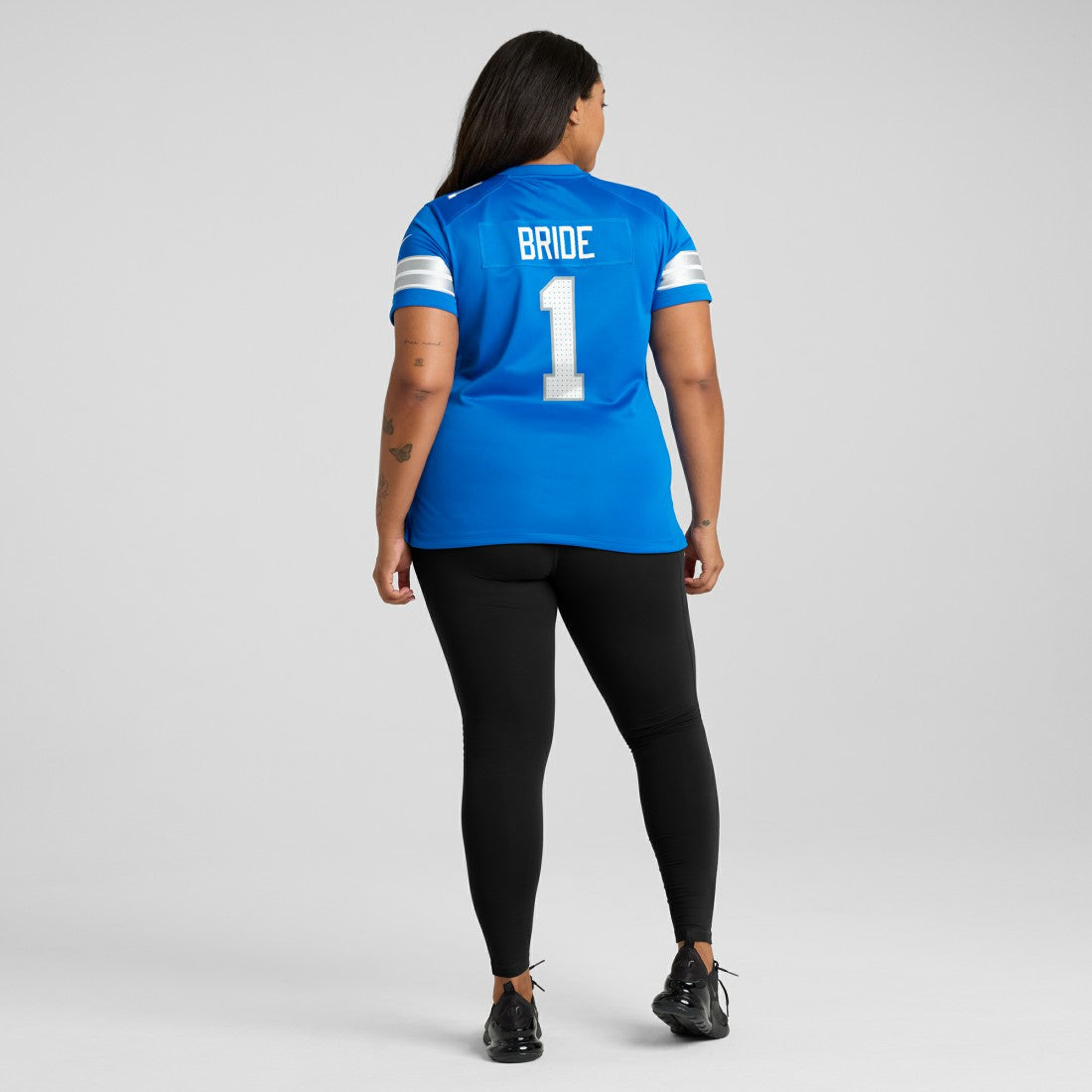 Number 1 Bride Detroit Lions Women's Game Jersey - Blue | NFL Jerseys