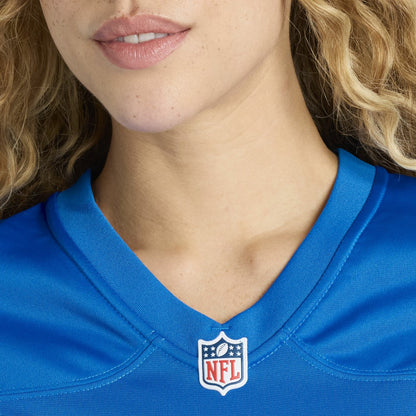 Number 1 Bride Detroit Lions Women's Game Jersey - Blue | NFL Jerseys