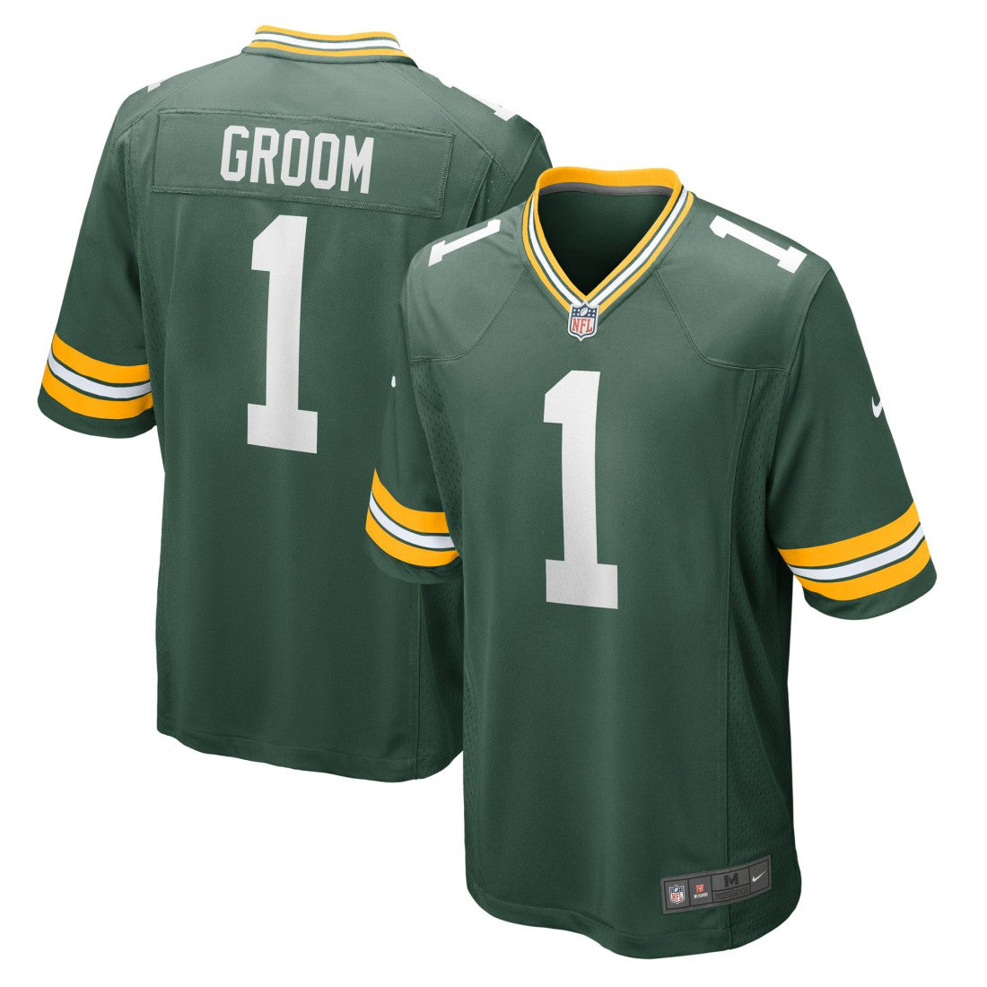 Number 1 Groom Green Bay Packers Game Jersey Green - Nike