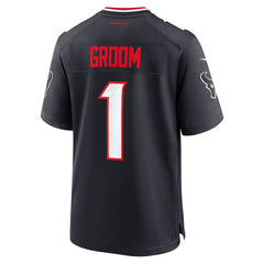 Number 1 Groom Houston Texans Game Jersey Navy - Nike