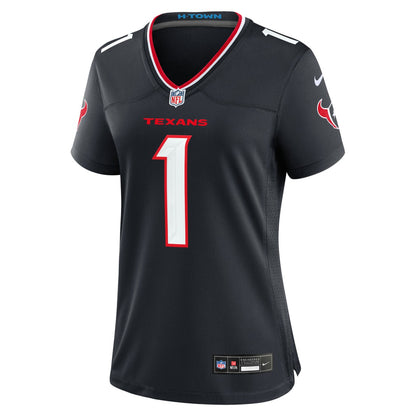 Number 1 Bride Houston Texans Women's Game Jersey - Navy | NFL Jerseys