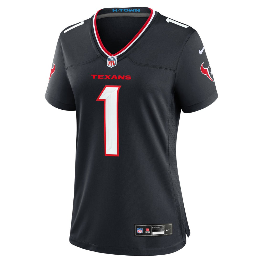 Number 1 Bride Houston Texans Women's Game Jersey Navy - Nike