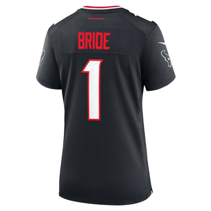 Number 1 Bride Houston Texans Women's Game Jersey - Navy | NFL Jerseys