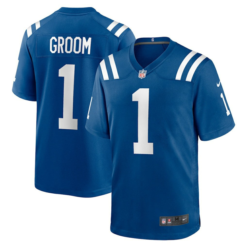 Number 1 Groom Indianapolis Colts Game Jersey Royal - Nike