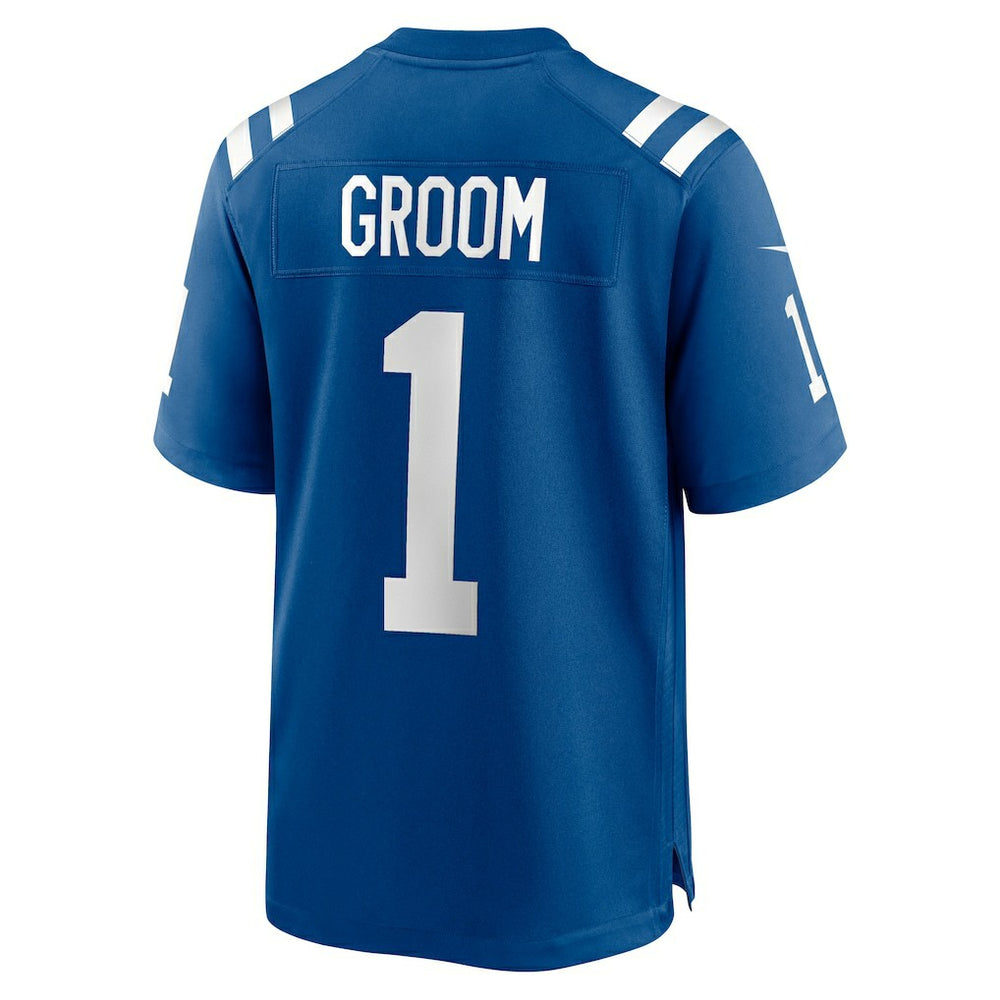Number 1 Groom Indianapolis Colts Game Jersey Royal - Nike