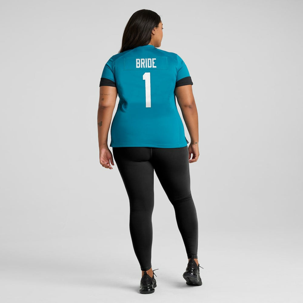 Number 1 Bride Jacksonville Jaguars Women's Game Jersey Teal - Nike