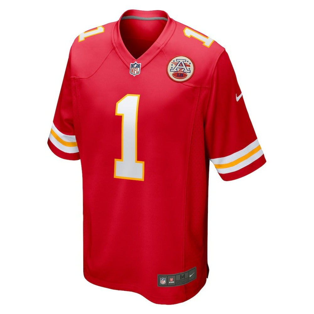 Number 1 Groom Kansas City Chiefs Game Jersey Red - Nike