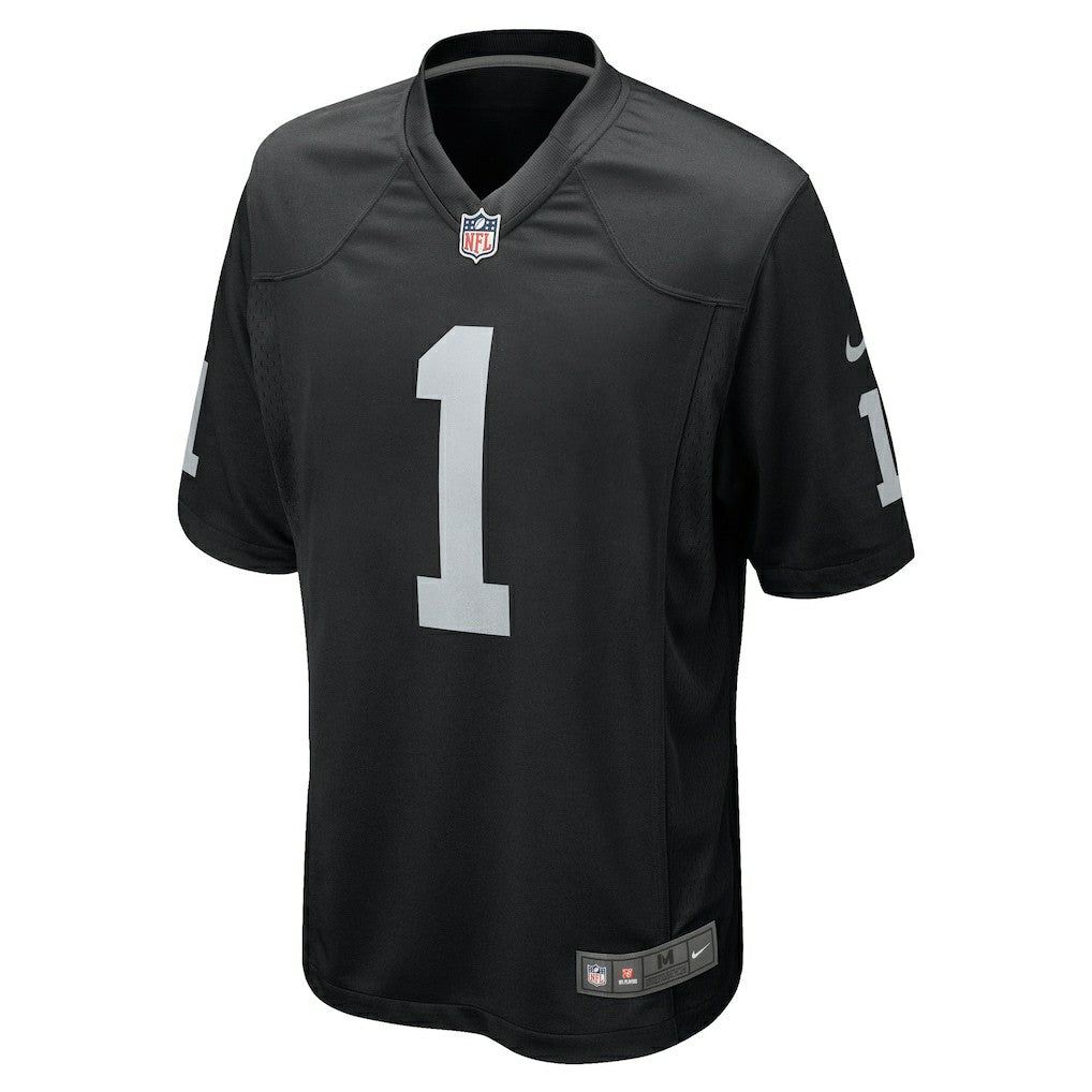 Number 1 Groom Las Vegas Raiders Game Jersey Black - Nike