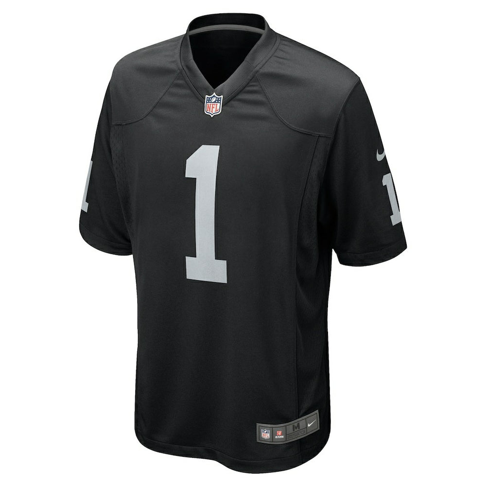 Number 1 Groom Las Vegas Raiders Game Jersey Black - Nike