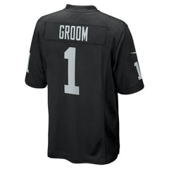 Number 1 Groom Las Vegas Raiders Game Jersey Black - Nike