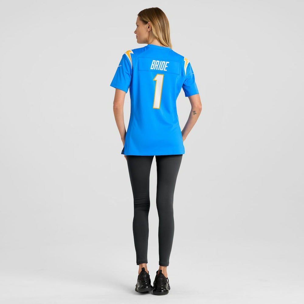 Number 1 Bride Los Angeles Chargers Women's Game Jersey Powder Blue - Nike