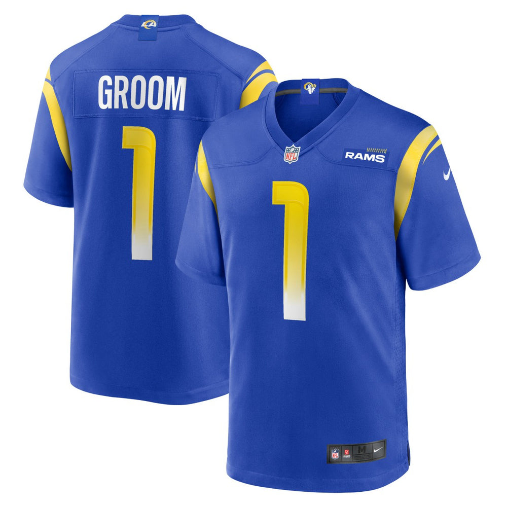 Number 1 Groom Los Angeles Rams Game Jersey Royal - Nike