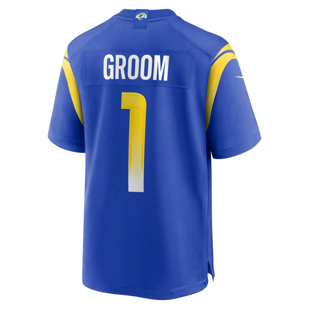 Number 1 Groom Los Angeles Rams Game Jersey Royal - Nike