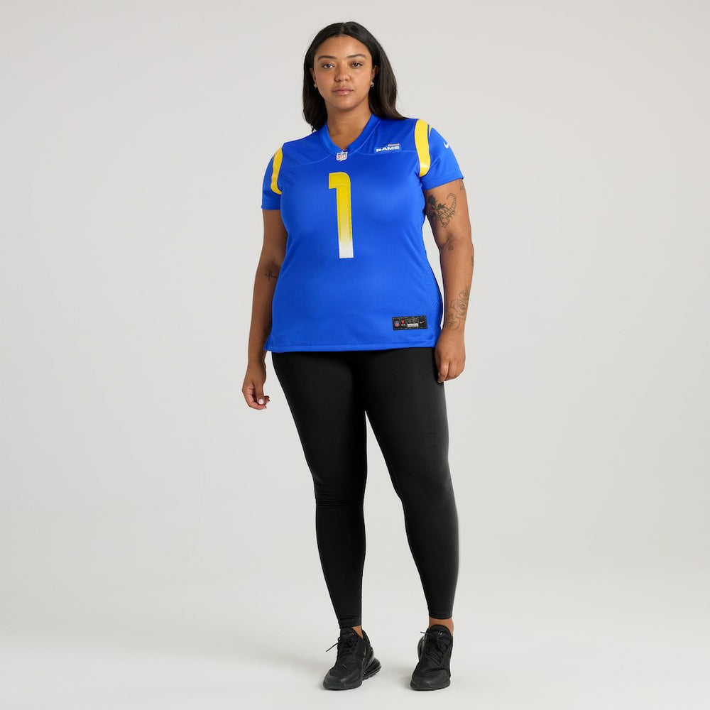 Number 1 Bride Los Angeles Rams Women's Game Jersey Royal - Nike