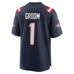 Number 1 Groom New England Patriots Game Jersey Navy - Nike