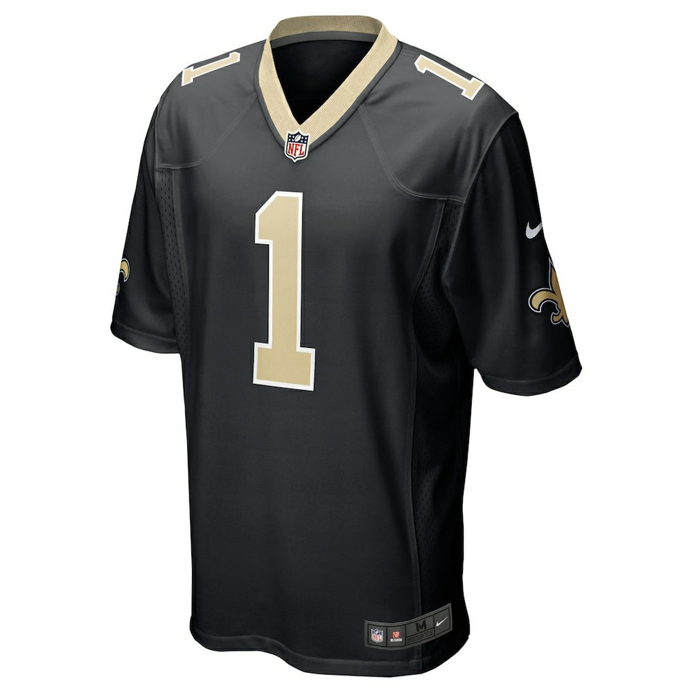 Number 1 Groom New Orleans Saints Game Jersey Black - Nike