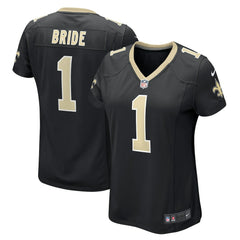 Number 1 Bride New Orleans Saints Women's Game Jersey Black - Nike