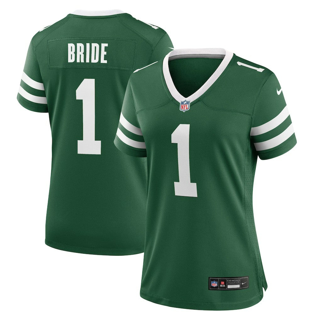 Number 1 Bride New York Jets Women's Game Jersey - Legacy Green | NFL Jerseys