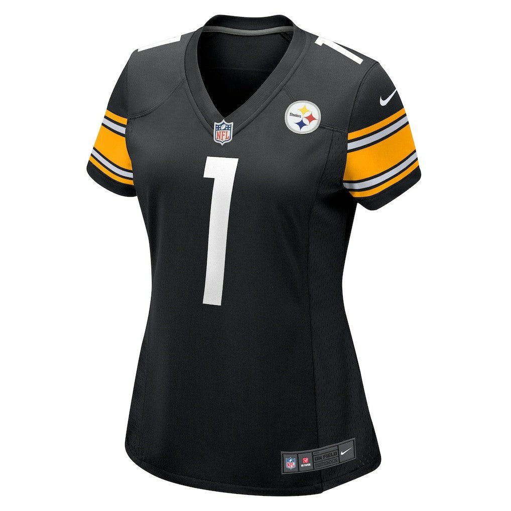 Number 1 Bride Pittsburgh Steelers Women's Game Jersey Black - Nike