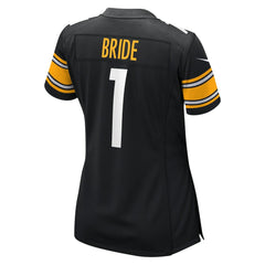 Number 1 Bride Pittsburgh Steelers Women's Game Jersey Black - Nike