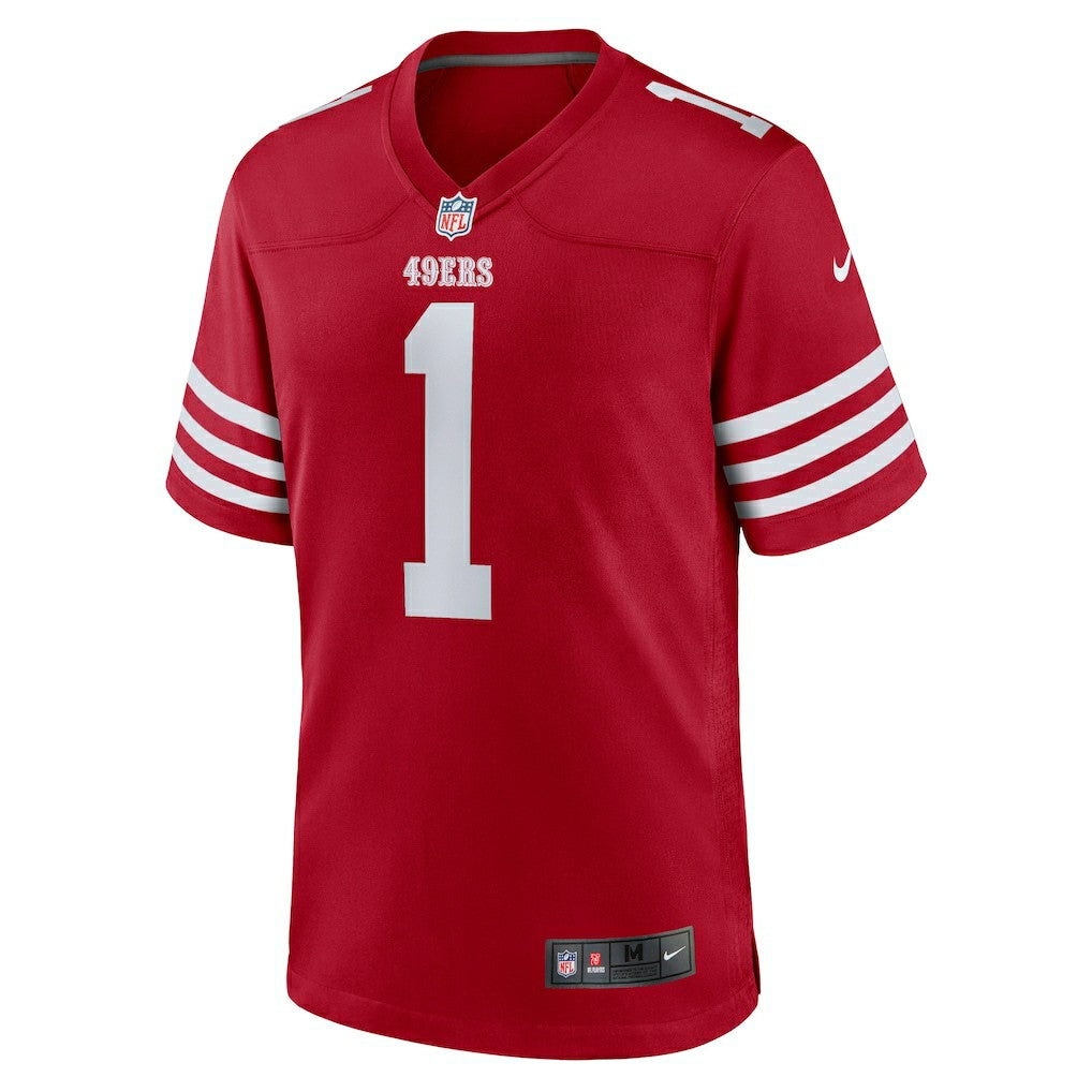 Number 1 Groom San Francisco 49ers Game Jersey Scarlet - Nike