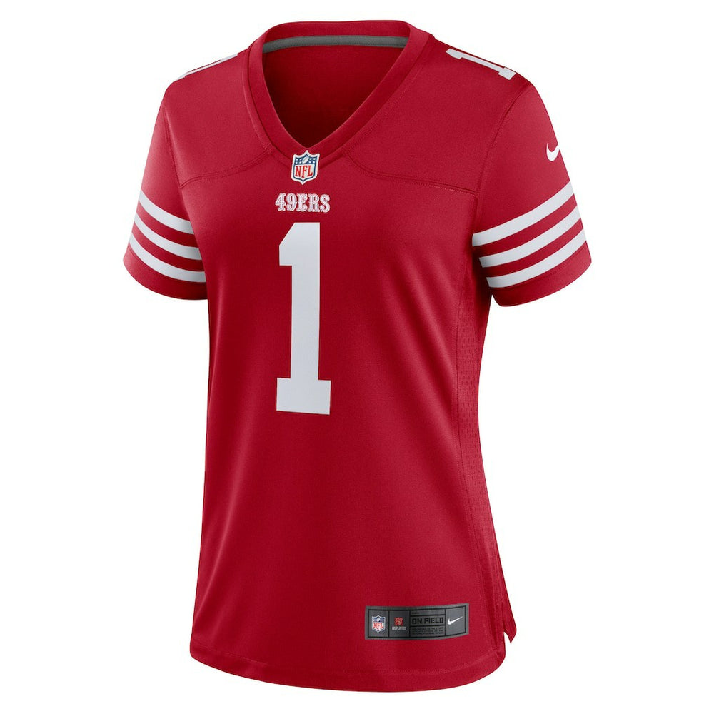 Number 1 Bride San Francisco 49ers Women's Game Jersey Scarlet - Nike