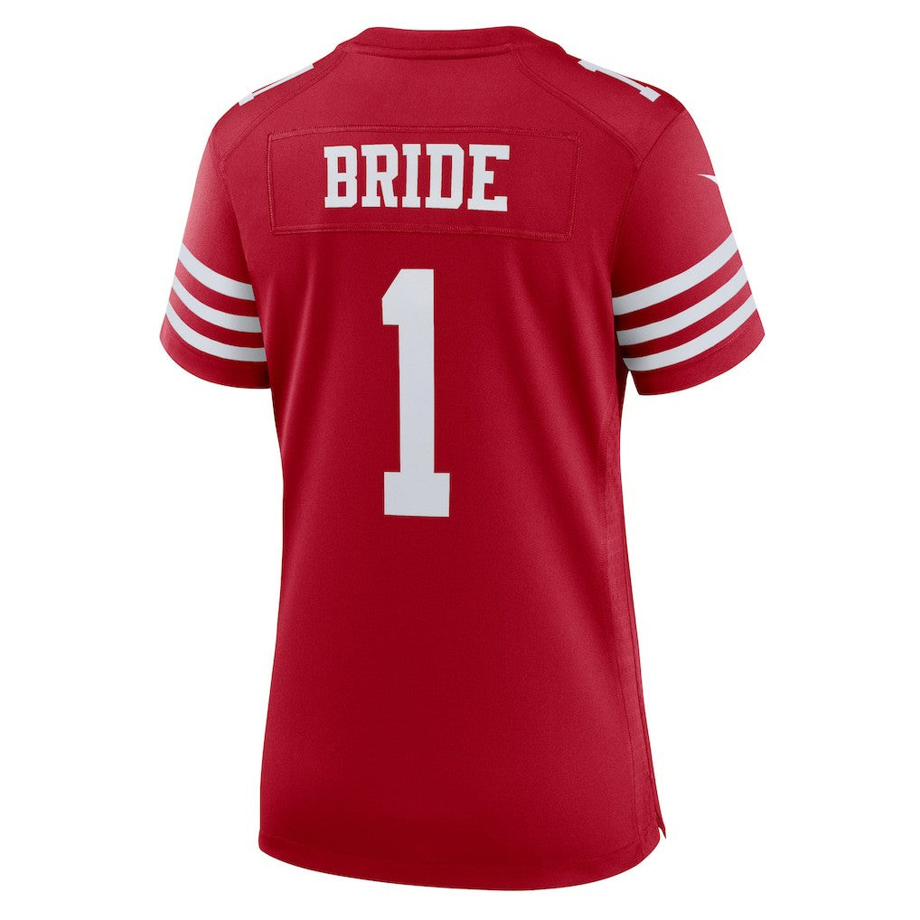 Number 1 Bride San Francisco 49ers Women's Game Jersey Scarlet - Nike