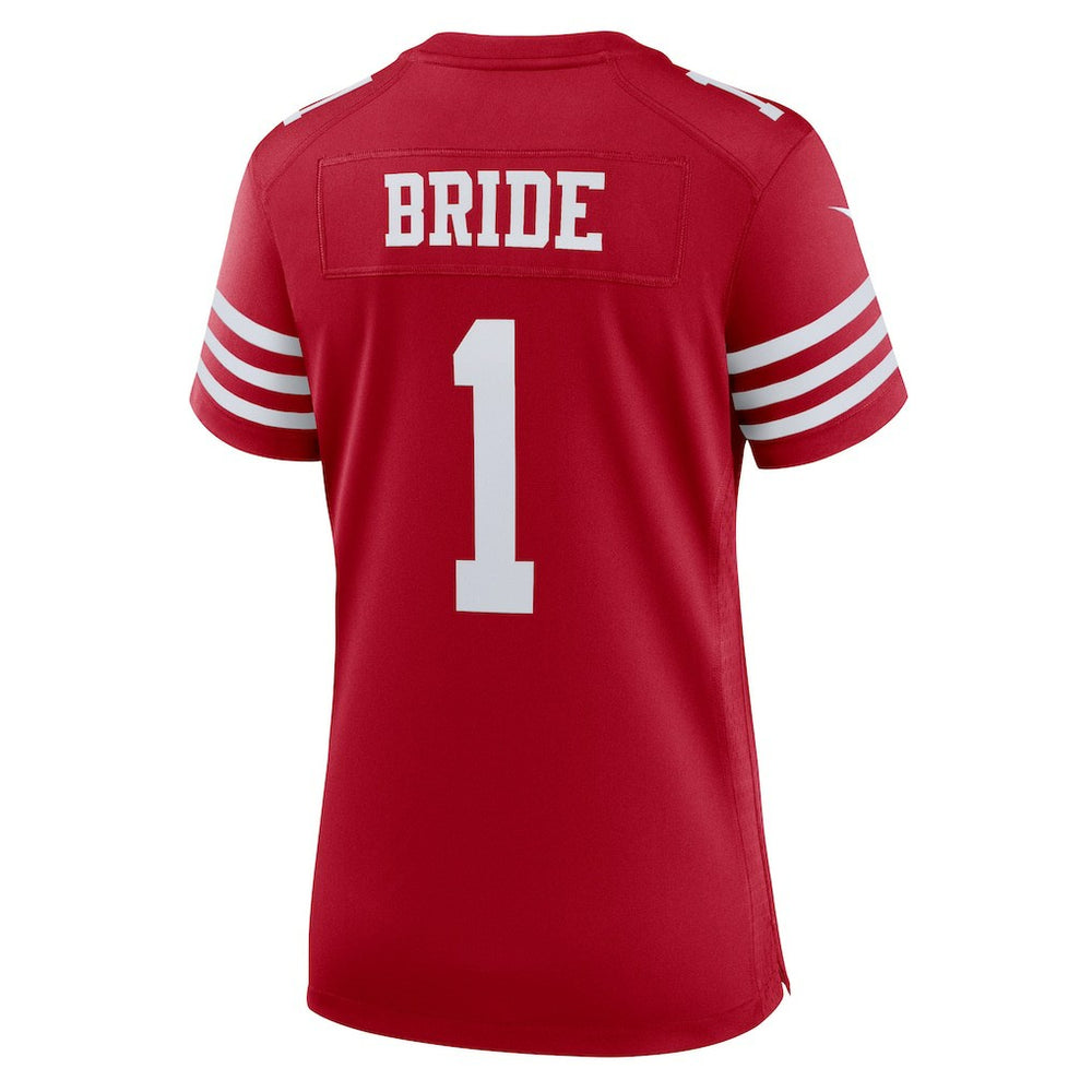 Number 1 Bride San Francisco 49ers Women's Game Jersey Scarlet - Nike