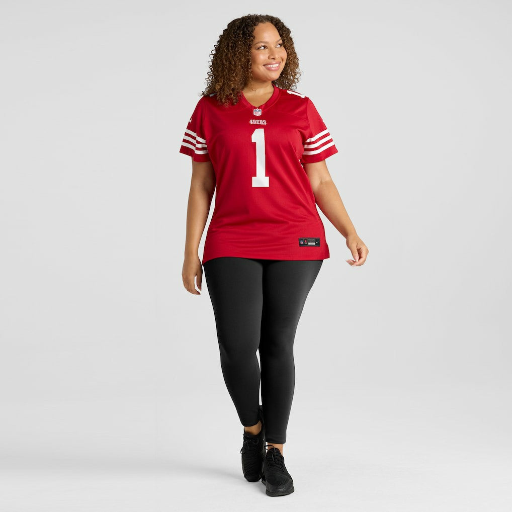 Number 1 Bride San Francisco 49ers Women's Game Jersey Scarlet - Nike