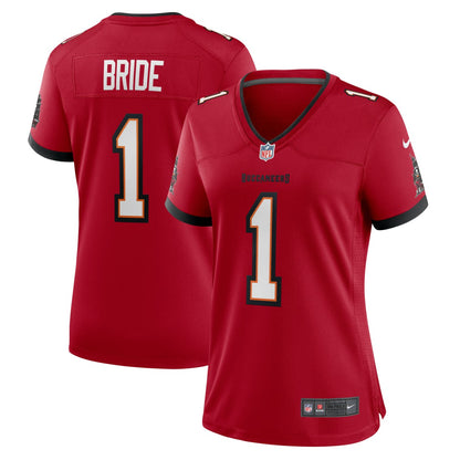 Number 1 Bride Tampa Bay Buccaneers Women's Game Jersey - Red | NFL Jerseys