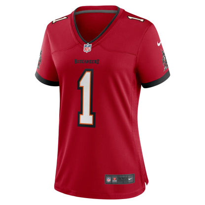 Number 1 Bride Tampa Bay Buccaneers Women's Game Jersey - Red | NFL Jerseys