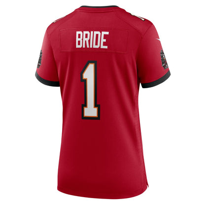 Number 1 Bride Tampa Bay Buccaneers Women's Game Jersey - Red | NFL Jerseys