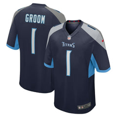 Number 1 Groom Tennessee Titans Game Jersey Navy - Nike