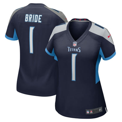 Number 1 Bride Tennessee Titans Women's Game Jersey - Navy | NFL Jerseys
