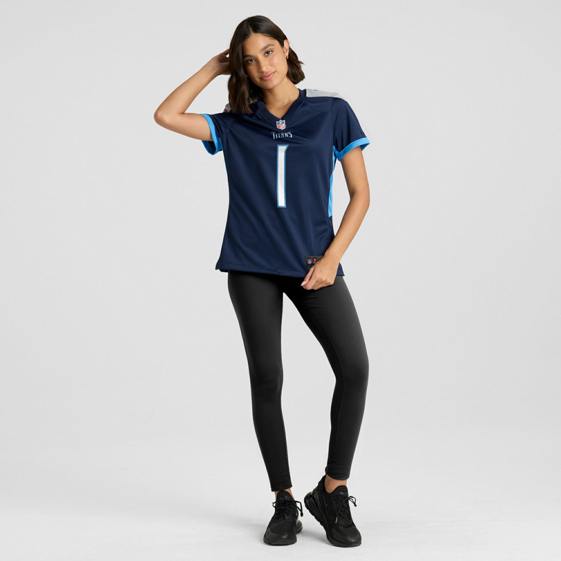 Number 1 Bride Tennessee Titans Women's Game Jersey - Navy | NFL Jerseys