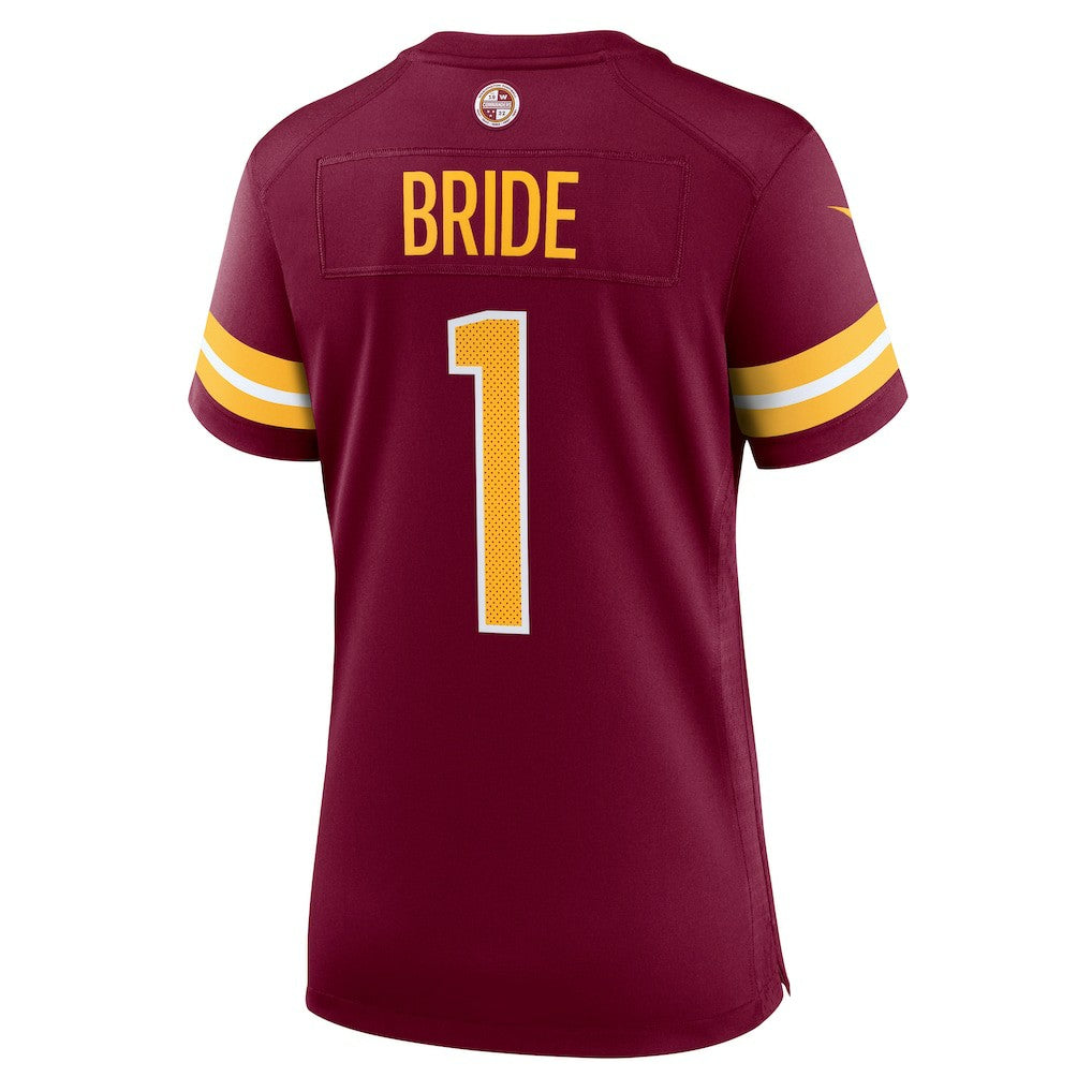 Number 1 Bride Washington Commanders Women's Game Jersey - Burgundy | NFL Jerseys